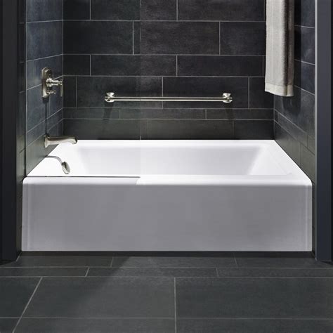 kohler soaking tub alcove|deep soaking 60 alcove tub.